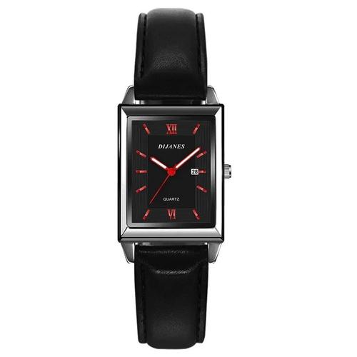 Montre homme rectangulaire bracelet cuir hot sale